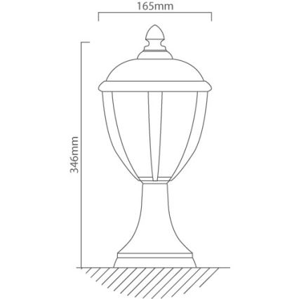 Redo 2604-3K BL - LED Utomhuslampa UNITE LED/6,5W/230V IP44
