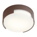 Redo 90004 - LED taklampa för utomhusbruk SKOR LED/12W/230V diameter 15 cm IP54 brun