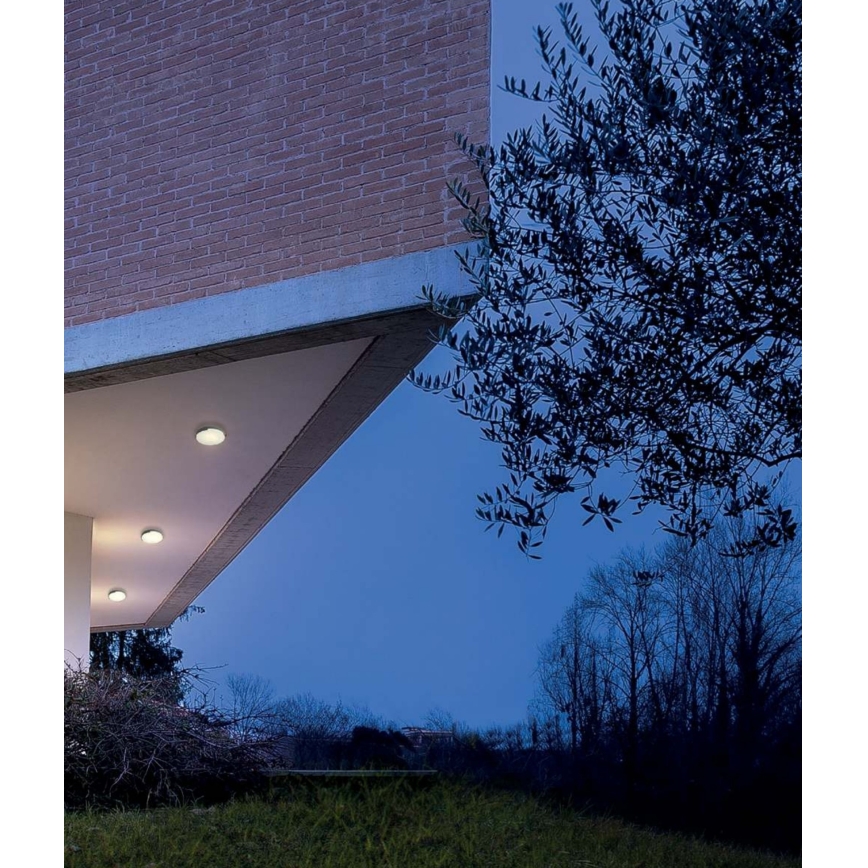 Redo 90006 - LED taklampa för utomhusbruk SKOR LED/16W/230V diameter 25 cm IP54 brun