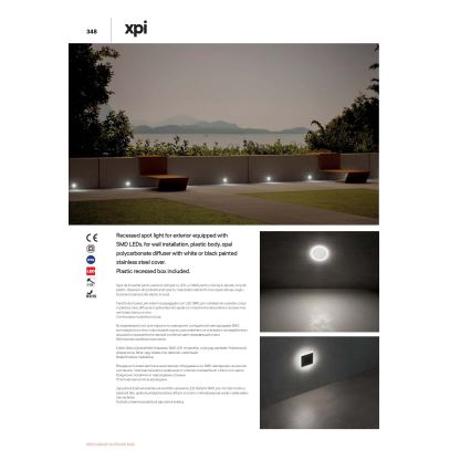 redo 90040 - LED Utomhus infälld belysning INCAS LED/2,3W/230V IP65