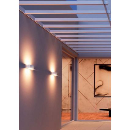 Redo 90095 - LED utomhusvägglampa PLANIT LED/10W/230V 3000K IP54 vit