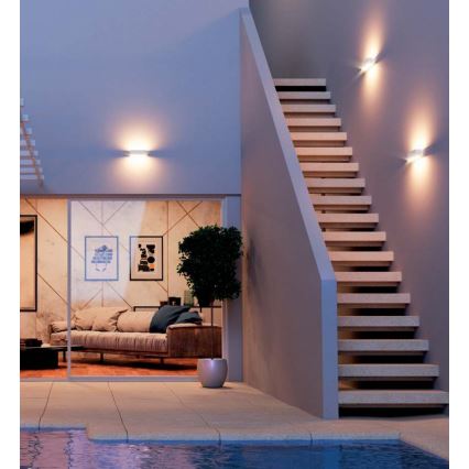 Redo 90095 - LED utomhusvägglampa PLANIT LED/10W/230V 3000K IP54 vit