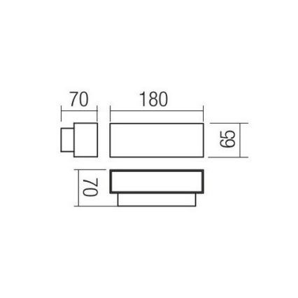 Redo 90095 - LED utomhusvägglampa PLANIT LED/10W/230V 3000K IP54 vit
