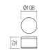 redo 90107 - Utomhus LED Takbelysning AKRON 1xLED/9W/230V IP54