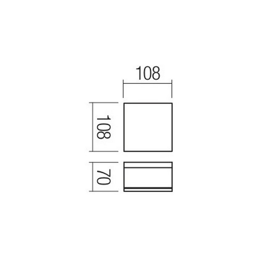 redo 90109 - LED Utomhus Takbelysning AKRON 1xLED/9W/230V IP54
