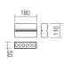 redo 90117 - Utomhus LED Väggbelysning MITIC 1xLED/15W/230V IP54