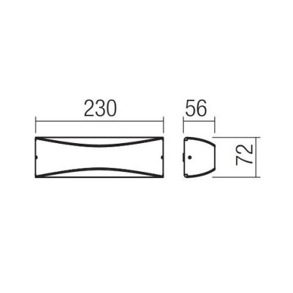 Redo 90126 - LED utomhusvägglampa AXEL LED/7W/230V 3000 IP65 antracit