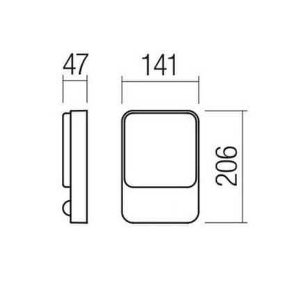 Redo 90127 - LED utomhusvägglampa COLIN LED/9W/230V 3000K IP54 vit