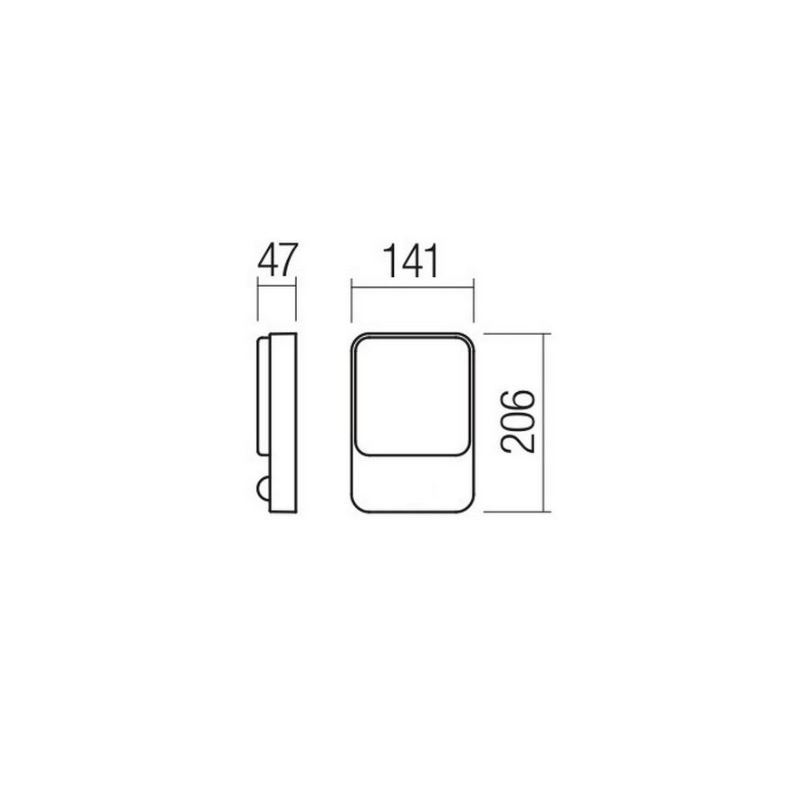 Redo 90128 - LED utomhusväggarmatur COLIN LED/9W/230V 4000K IP54 vit