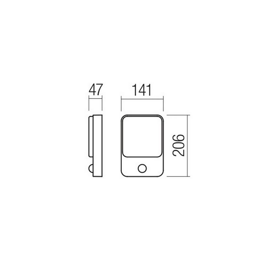 Redo 90131 - COLIN LED utomhusväggarmatur med rörelse- och skymningssensor, LED/9W/230V, 3000K, IP54, vit