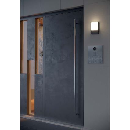 Redo 90133 - LED utomhusvägglampa med rörelse- och skymningssensor COLIN LED/9W/230V 3000K IP54 antracit
