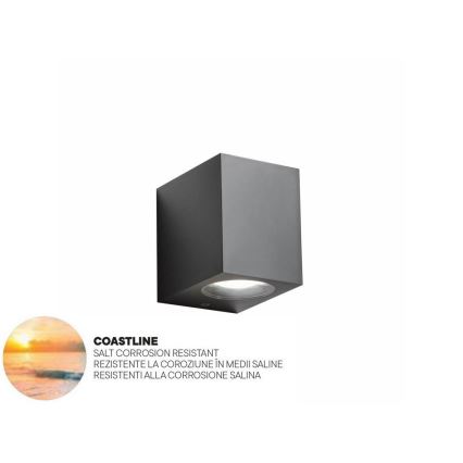 redo 90151 - Utomhus Väggbelysning PUNTA 1xGU10/7W/230V IP44