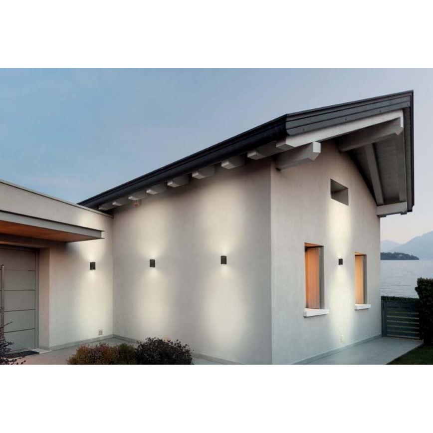 redo 90152 - Utomhus Väggbelysning PUNTA 2xGU10/7W/230V IP44