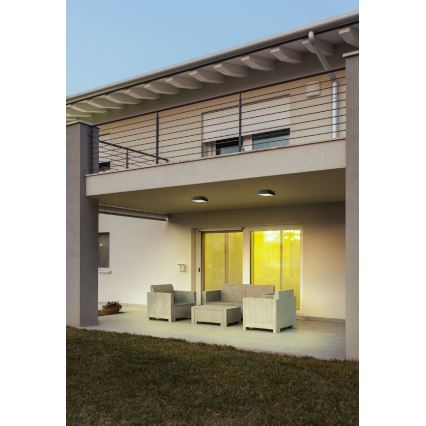 Redo 90158 - LED taklampa för utomhusbruk MARINA LED/16W/230V 29,6x29,6 cm IP65 antracit