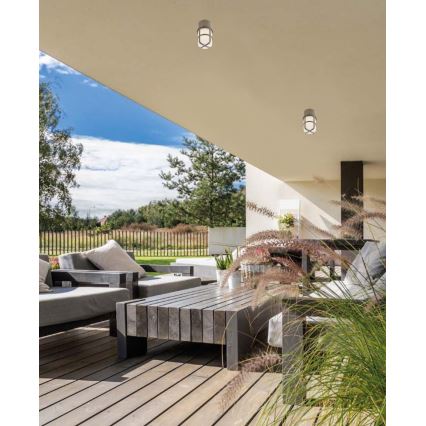 Redo 90193 - Utomhusspot TRITON 1xE27/28W/230V IP54 mässing