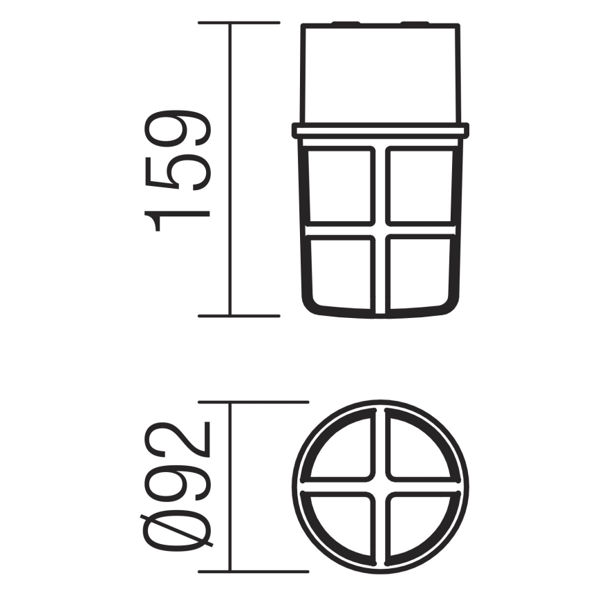 Redo 90193 - Utomhusspot TRITON 1xE27/28W/230V IP54 mässing