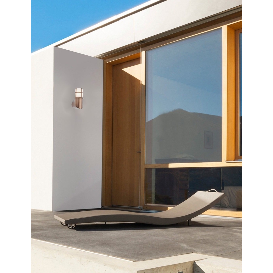 Redo 90197 - Utomhus vägglampa TRITON 1xE27/28W/230V IP54 koppar