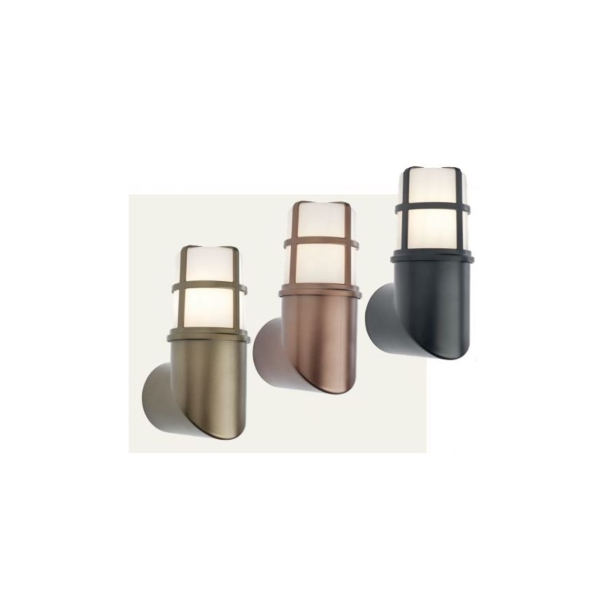 Redo 90197 - Utomhus vägglampa TRITON 1xE27/28W/230V IP54 koppar