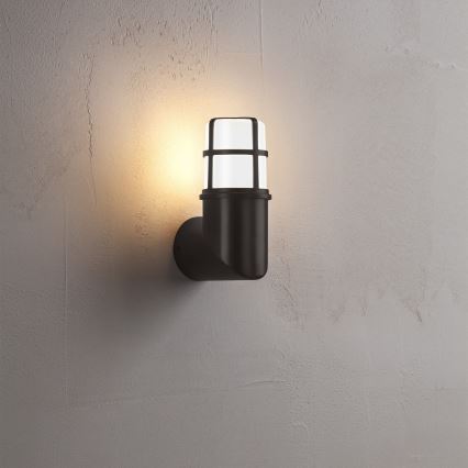 Redo 90198 - Utomhus vägglampa TRITON 1xE27/28W/230V IP54 svart