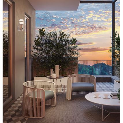 Redo 90200 - Utomhuslampa med sensor TRITON 1xE27/28W/230V IP54 koppar