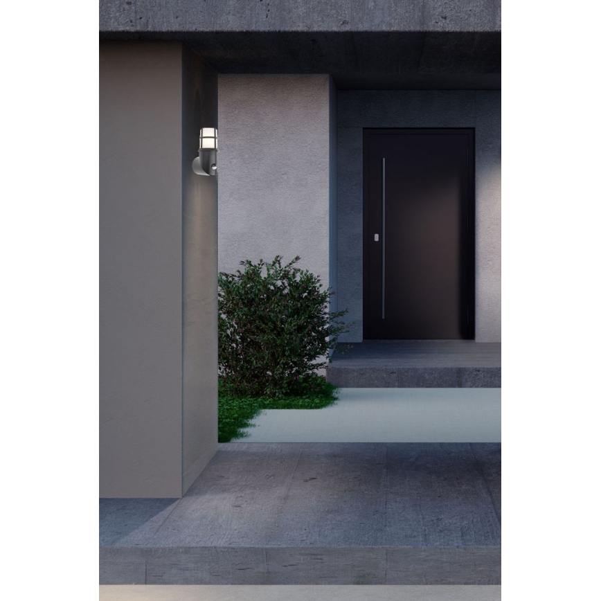 Redo 90201 - Utomhuslampa med sensor TRITON 1xE27/28W/230V IP54 svart