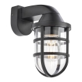 Redo 90207 - Utomhus vägglampa CAGE 1xE27/28W/230V IP44 svart