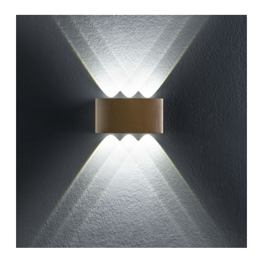 Redo 90226 - LED vägglampa för utomhusbruk FABO LED/6W/230V 3000K IP54 grå