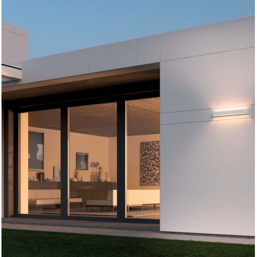 Redo 90259 - LED-utomhusvägglampa AROOS 21W/230V 3000K IP65 vit