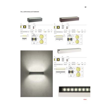Redo 90259 - LED-utomhusvägglampa AROOS 21W/230V 3000K IP65 vit