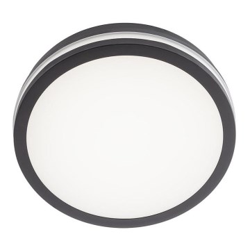 Redo 90286 - LED taklampa för utomhusbruk ISOLA LED/24W/230V diameter 26 cm 3000/4000/6500K IP54 antracit