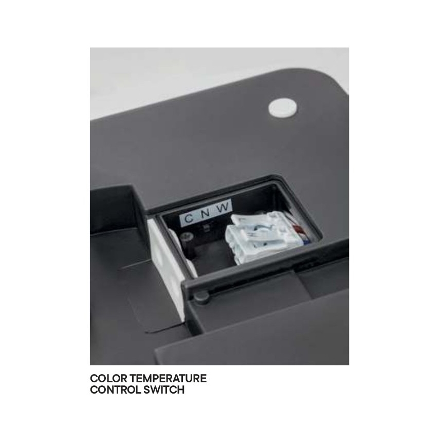 Redo 90290 - LED Utomhustaklampa med sensor ISOLA LED/24W/230V Ø 26 cm 3000/4000/6500K IP54 antracit