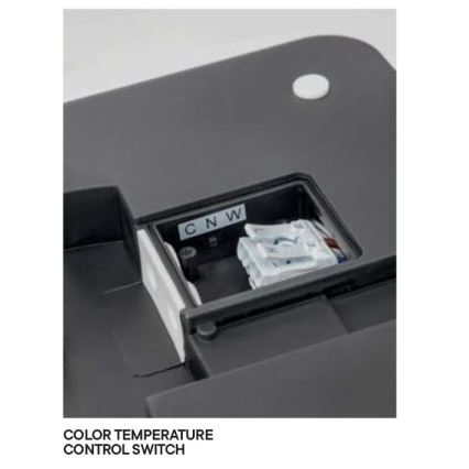 Redo 90292 - LED taklampa för utomhusbruk med sensor ISOLA LED/24W/230V 26x26 cm 3000/4000/6500K IP54 antracit