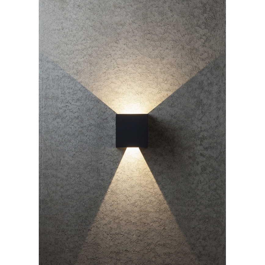 Redo 90296 - LED utomhusvägglampa VARY 2xLED/10W/230V 3000K IP54 antracit