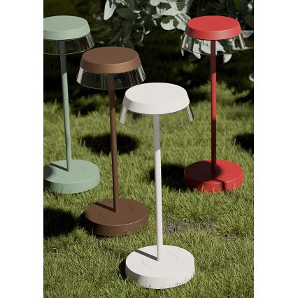 Redo 90306 - LED Dimbart Touchbordslampa ILUNA LED/2,5W/5V 2700-3000K 3000 mAh IP65 vit