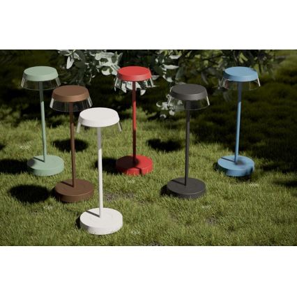 Redo 90306 - LED Dimbart Touchbordslampa ILUNA LED/2,5W/5V 2700-3000K 3000 mAh IP65 vit