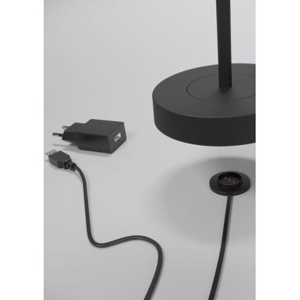 Redo 90312 - LED Dimbart Touchbordslampa ILUNA LED/2,5W/5V 2700-3000K 3000 mAh IP65 svart