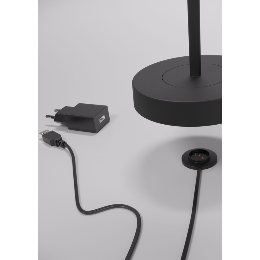 Redo 90312 - LED Dimbart Touchbordslampa ILUNA LED/2,5W/5V 2700-3000K 3000 mAh IP65 svart