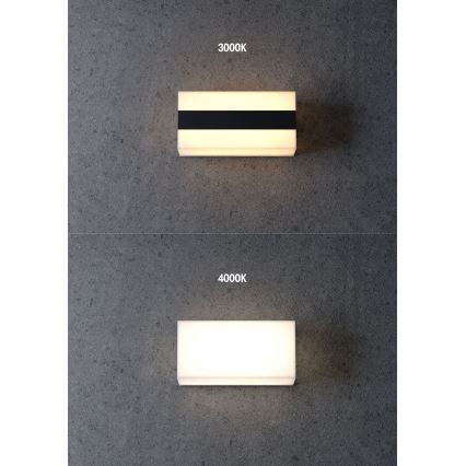 Redo 90325 - LED utomhusvägglampa KODIAK LED/8W/230V 4000K 20 cm IP65 vit