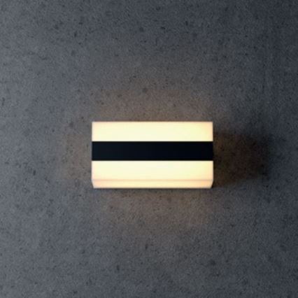 Redo 90326 - LED vägglampa för utomhusbruk KODIAK LED/8W/230V IP65 vit/svart