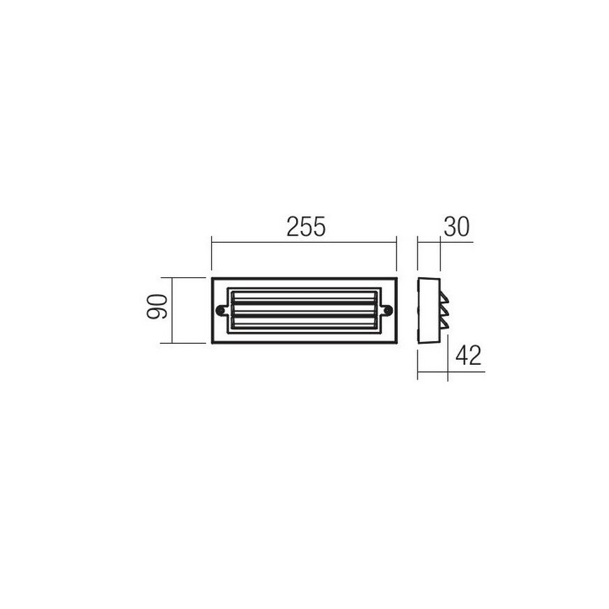 Redo 90330 - LED vägglampa för utomhusbruk KRUP LED/6W/230V IP65 antracit