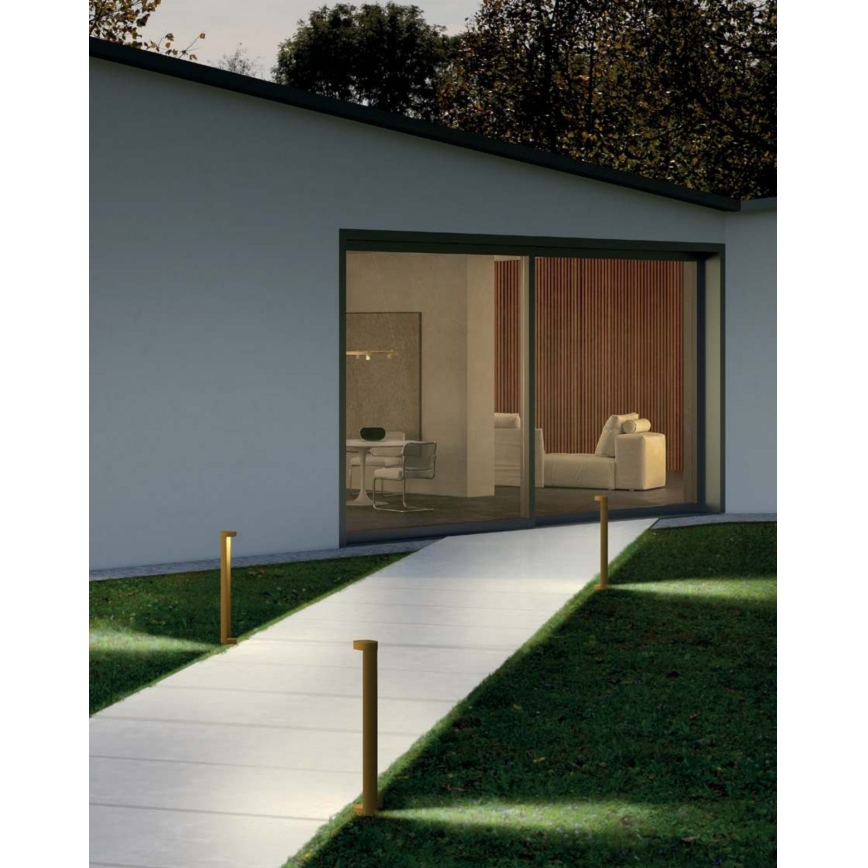 Redo 90366 - LED utomhuslampa ZEUS 11,5W/230V 3000K 75 cm IP54 brun