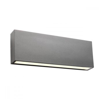 Redo 90388 - LED vägglampa för utomhusbruk KAMAL LED/15W/230V 3000K IP54 grå