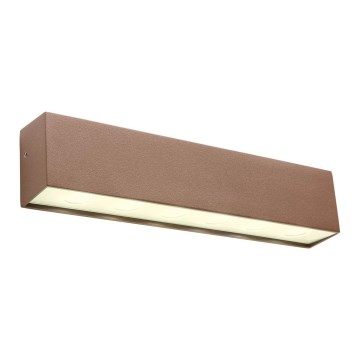 Redo 90395 - LED vägglampa för utomhusbruk OMNIA LED/12W/230V 3000K IP54 brun