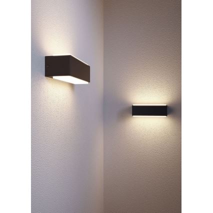 Redo 90402 - LED vägglampa för utomhusbruk DASH LED/9W/230V 4000K IP65 antracit