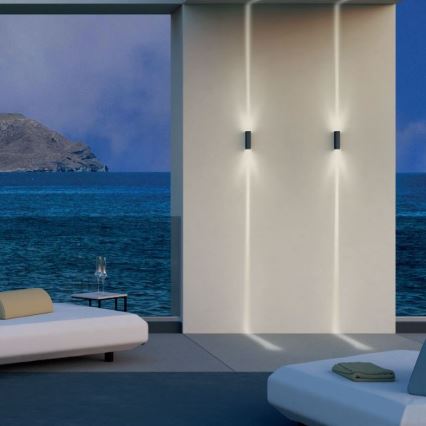 Redo 90421 - LED vägglampa för utomhusbruk ACE 2xLED/5,84W/230V 3000K IP54 grå