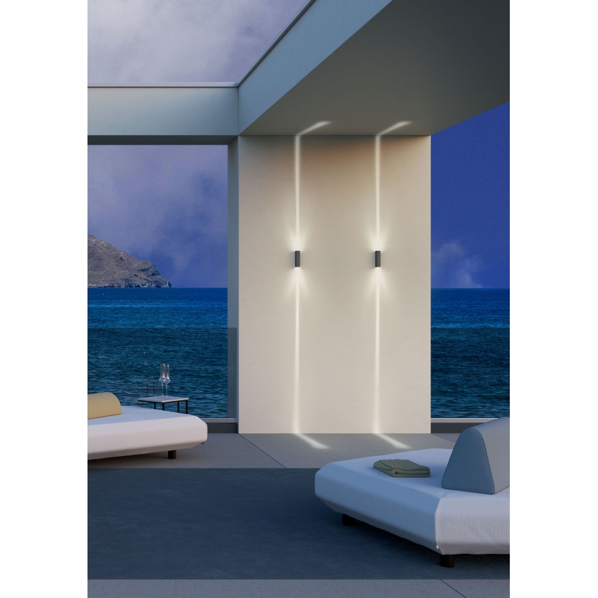Redo 90422 - LED vägglampa för utomhusbruk ACE LED/5,84W/230V 4000K IP54 antracit