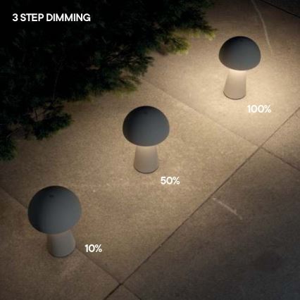 Redo 90438 - LED-dimmbar beröringsstyrd utomhuslampa KIRA LED/4,7W/230V 2200 mAh IP44 vit