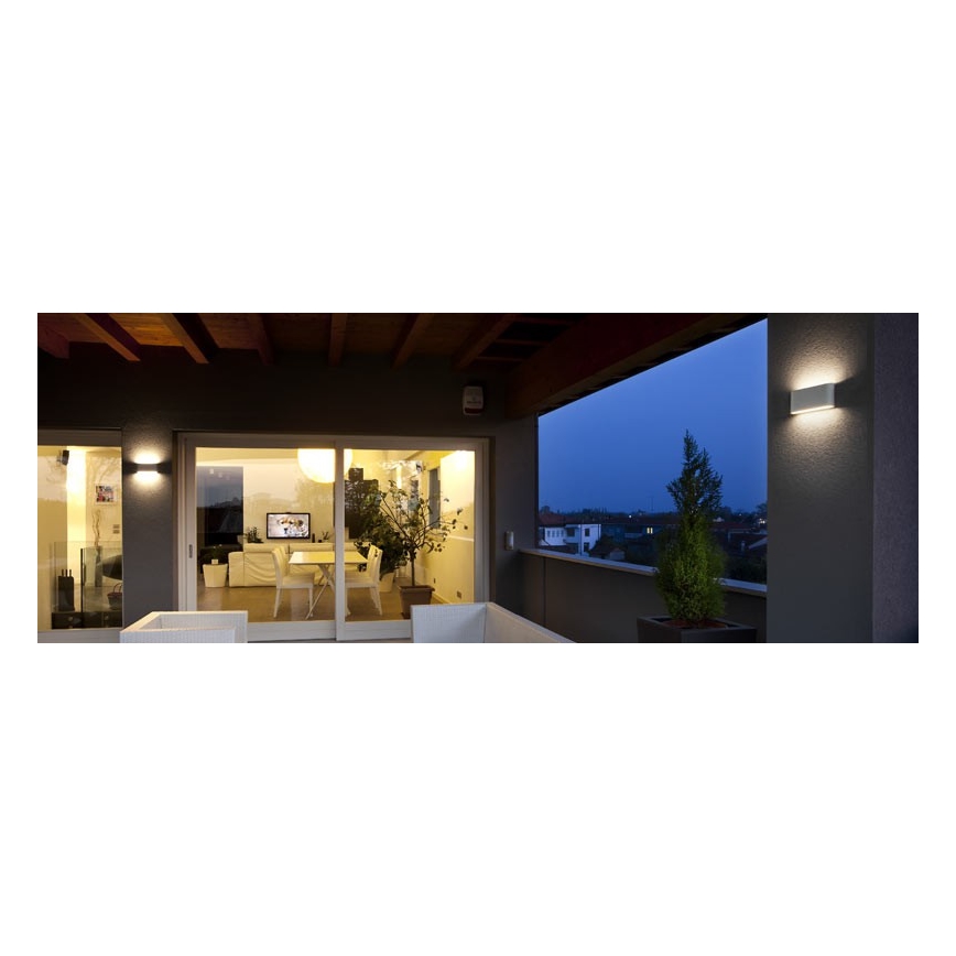 Redo 90451 - LED utomhusvägglampa KLIPPE LED/24W/230V 3000K IP54 vit