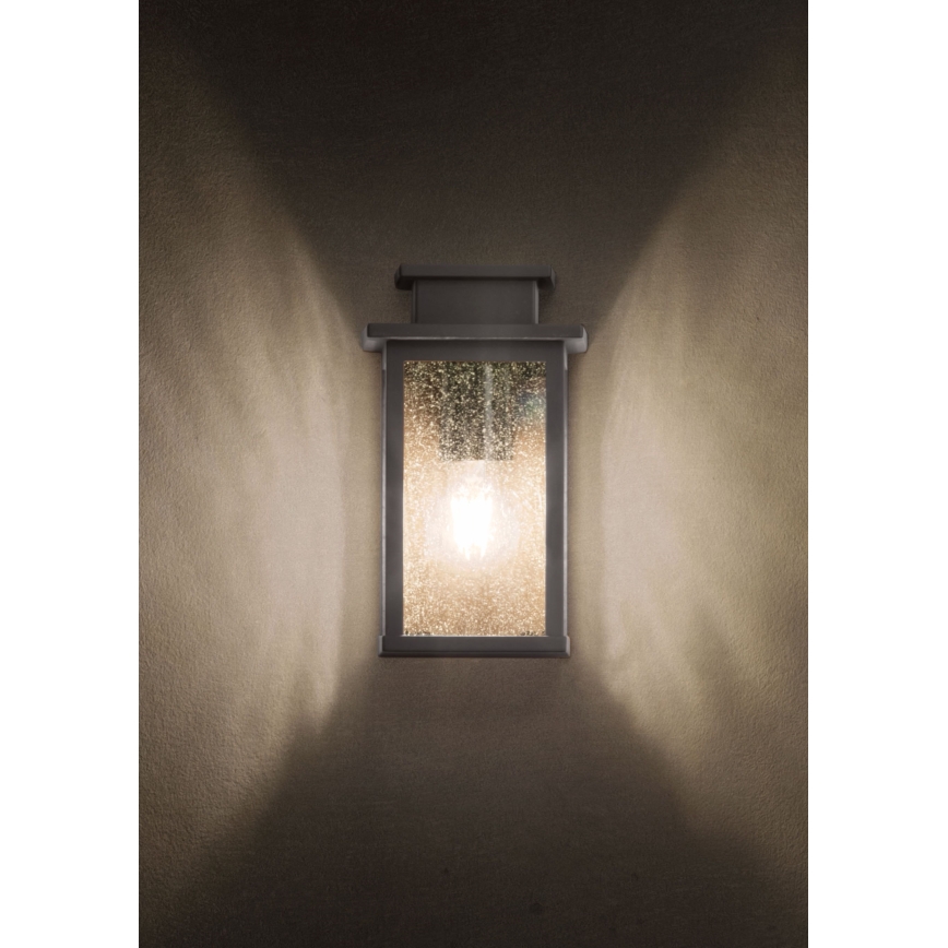 Redo 90460 - Vägglampa för utomhusbruk YARD 1xE27/42W/230V IP44 antracit