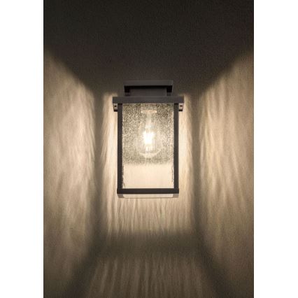 Redo 90462 - Vägglampa för utomhusbruk YARD 1xE27/42W/230V IP44 antracit